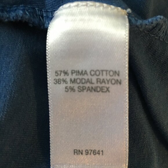 J Jill Swing Dress Size XL Button Down A-Line Pima Cotton Blue - Picture 6 of 7